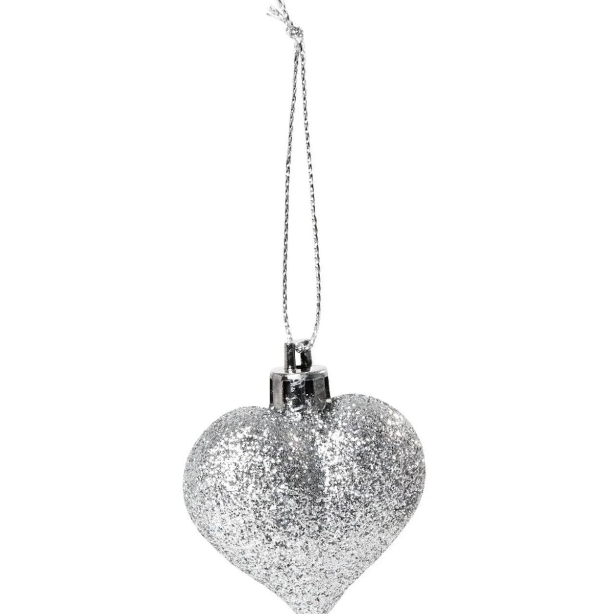 Suspension décoration sapin Noël argentée x30