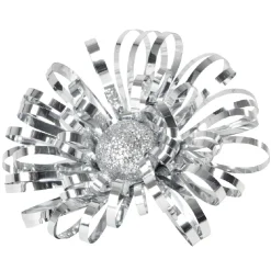 Suspension décoration sapin Noël argentée x30