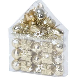 Suspension décoration sapin Noël dorée x30