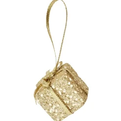 Suspension décoration sapin Noël dorée x30