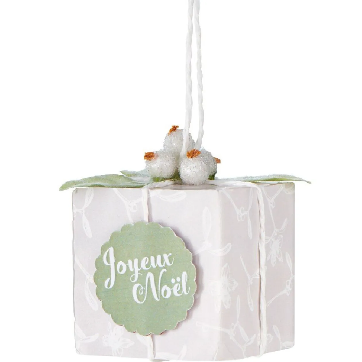 Suspension de Noël cadeau miniature