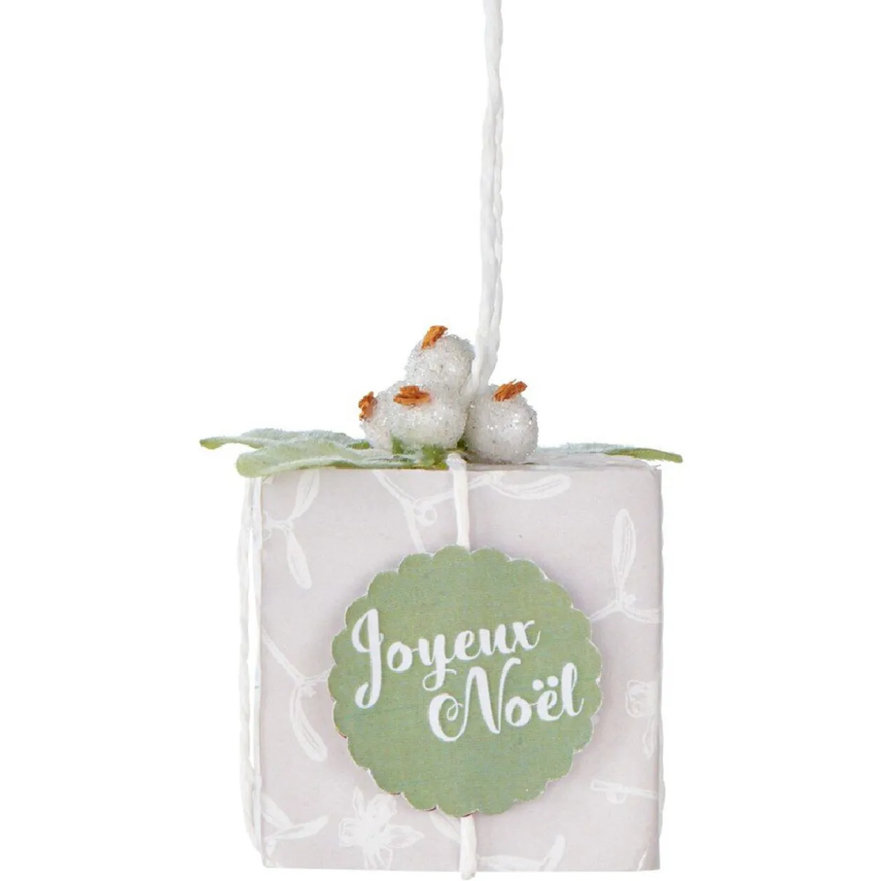 Suspension de Noël cadeau miniature