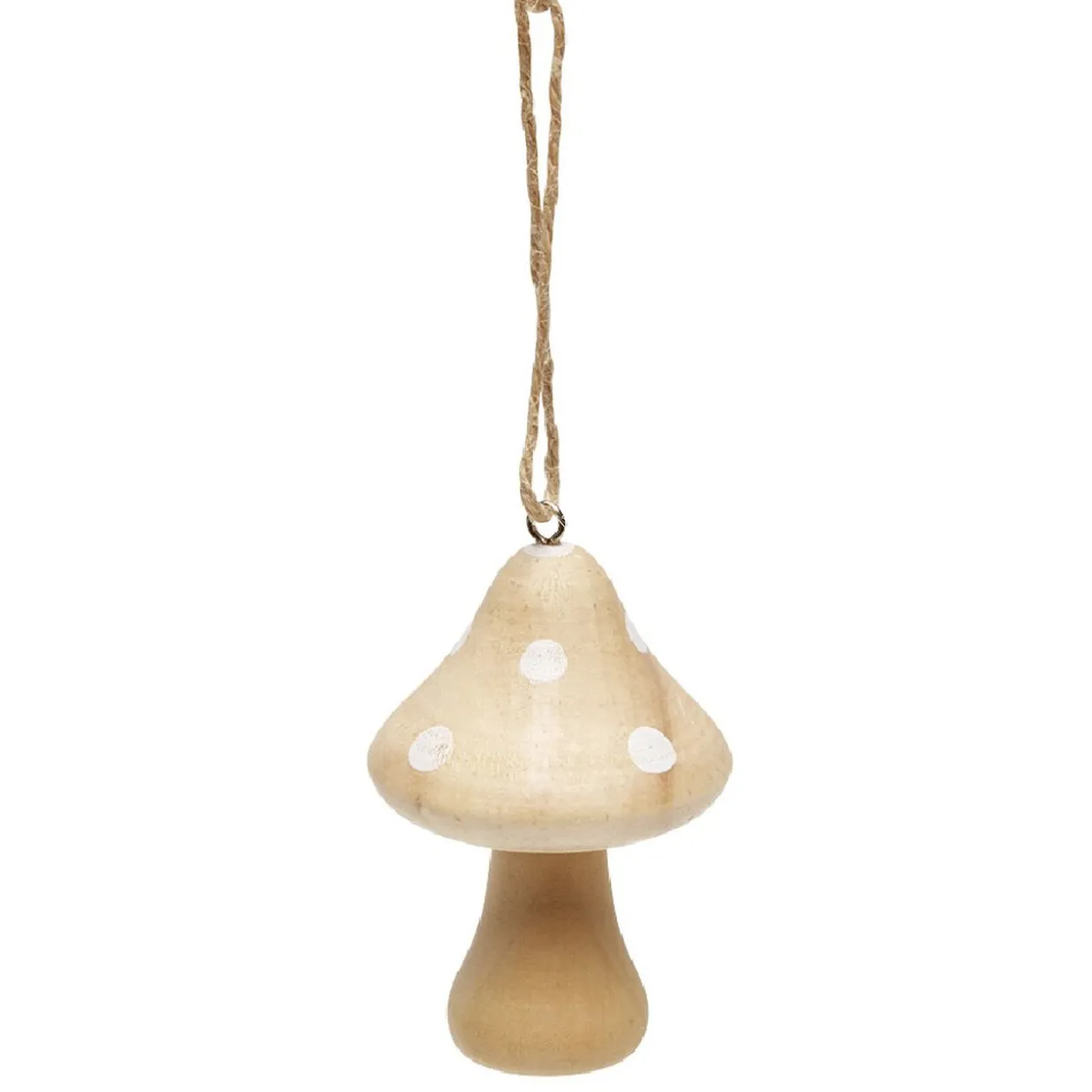Suspension de Noël Champignon en bois
