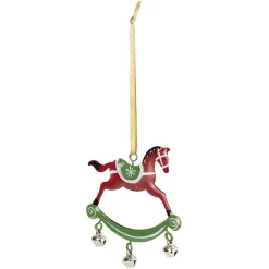 Suspension de Noël Cheval à bascule