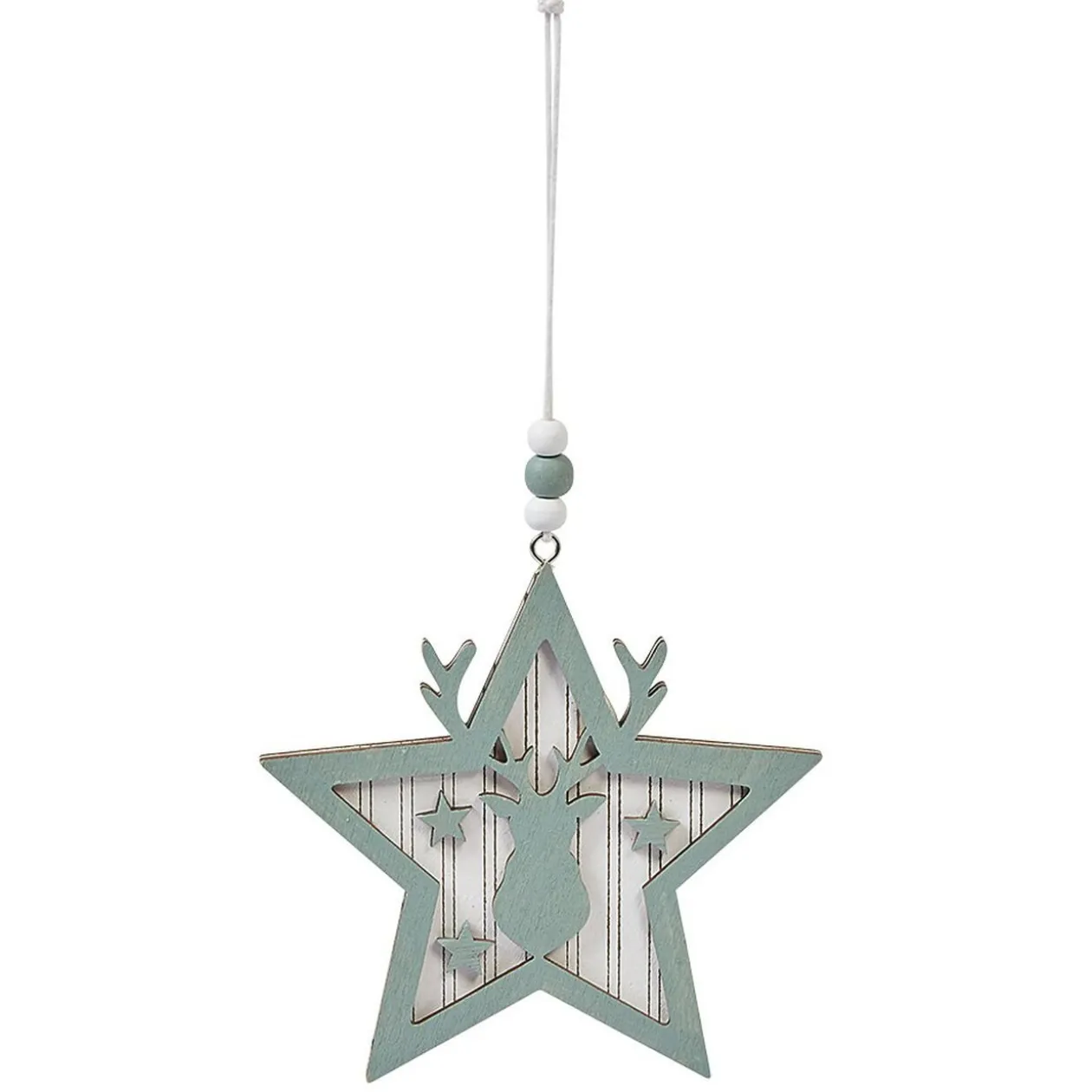 Suspension de Noël en mdf forme Étoile ou Sapin