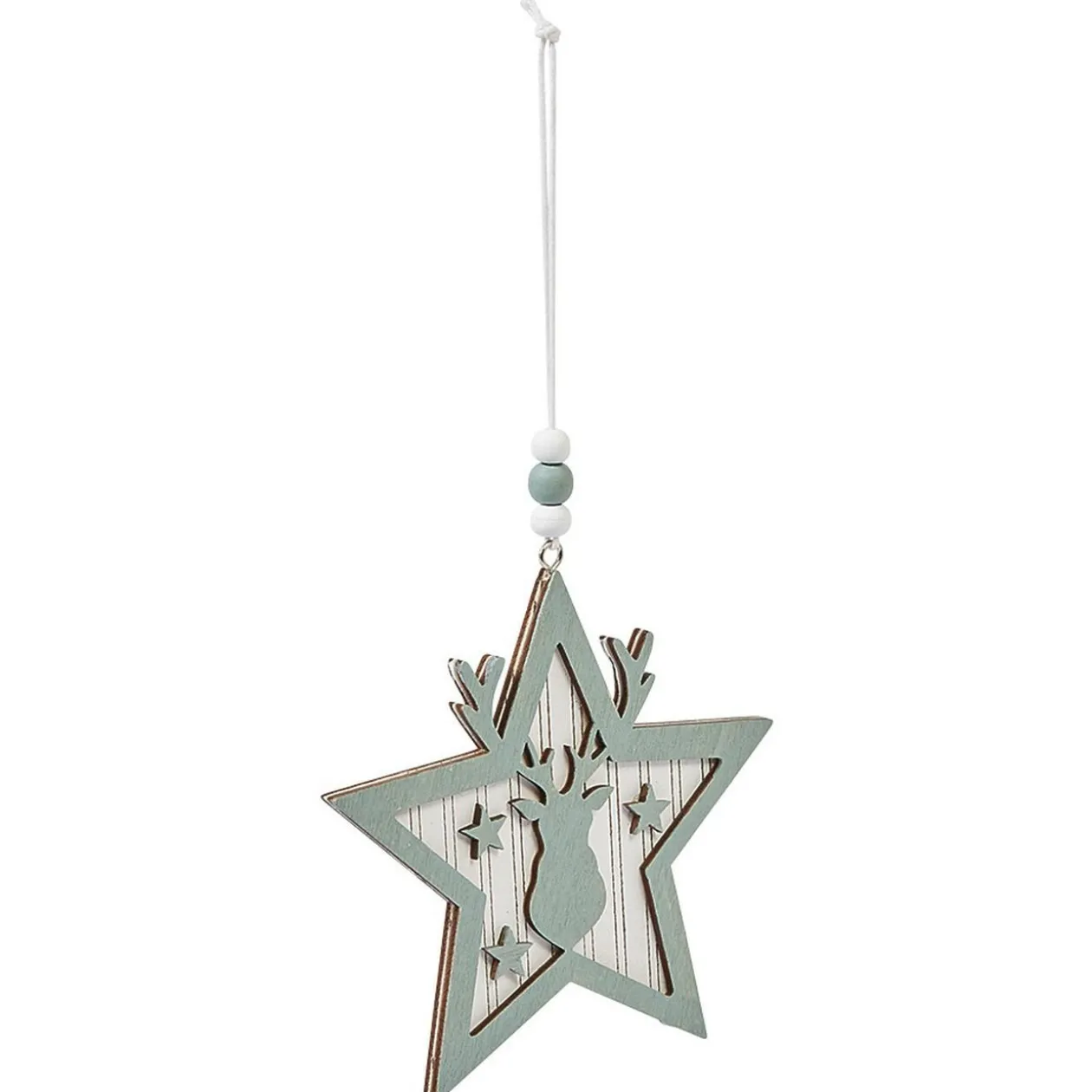 Suspension de Noël en mdf forme Étoile ou Sapin