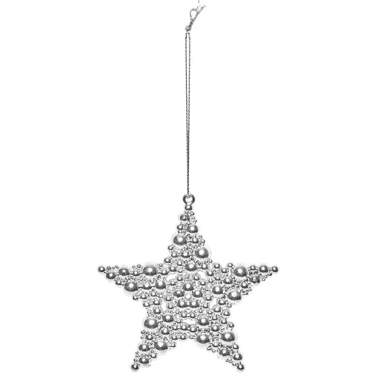 Suspension de Noël en métal doré ou argenté