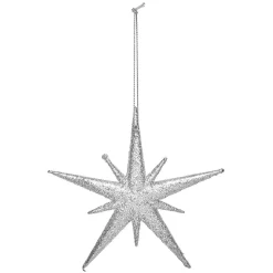 Suspension de Noël en métal doré ou argenté