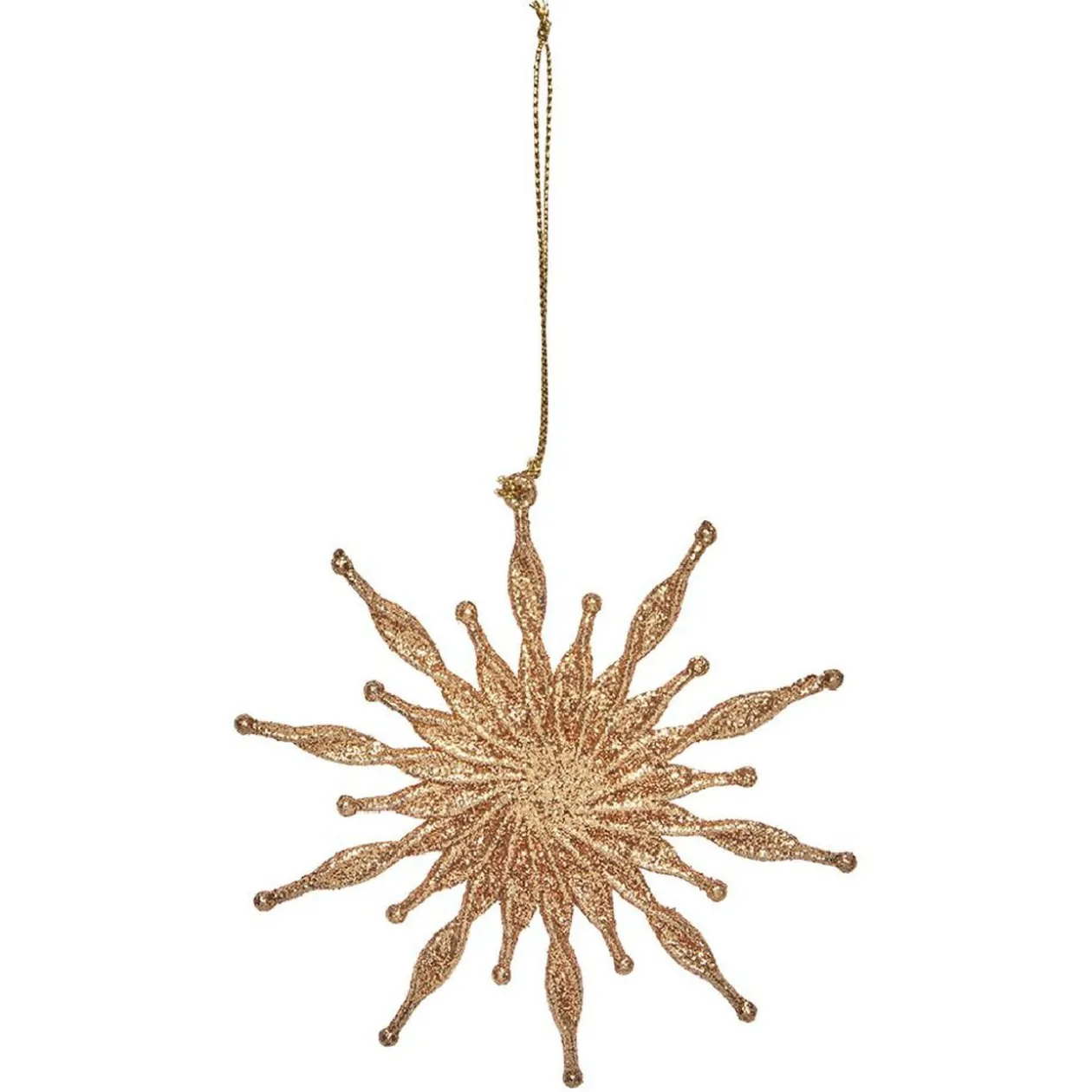 Suspension de Noël en métal doré ou argenté