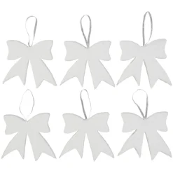 Suspension de Noël en polystyrène blanc x6