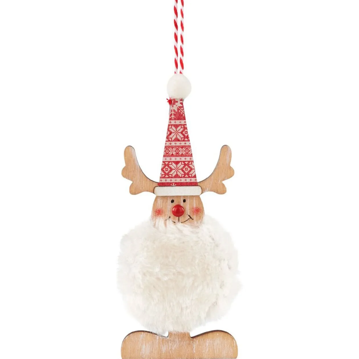 Suspension de Noël figurine avec fourrure