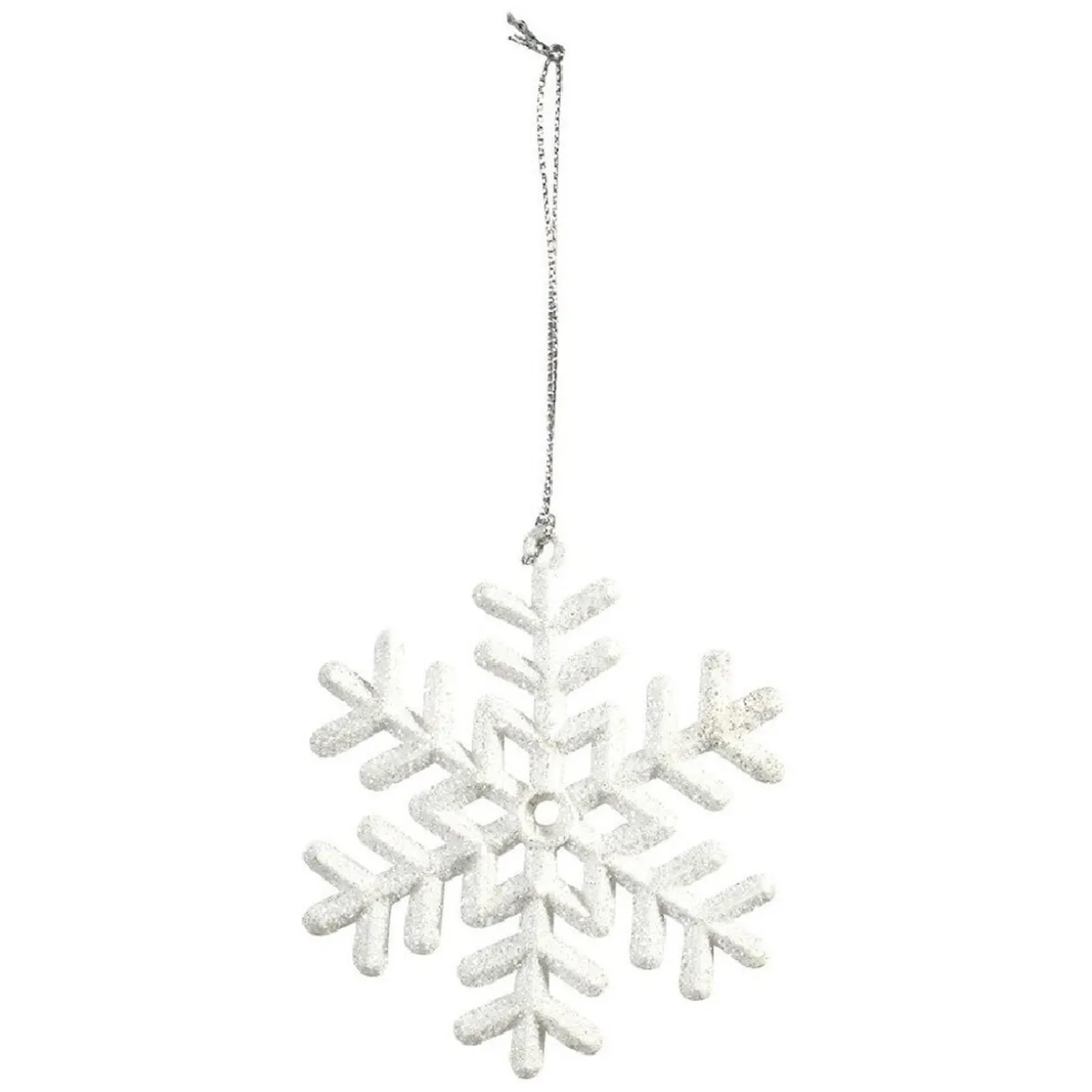 Suspension de Noël Flocon de neige blanc ou gris