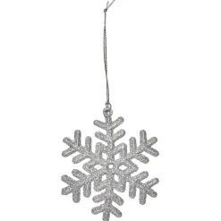 Suspension de Noël Flocon de neige blanc ou gris