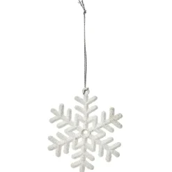Suspension de Noël Flocon de neige blanc ou gris