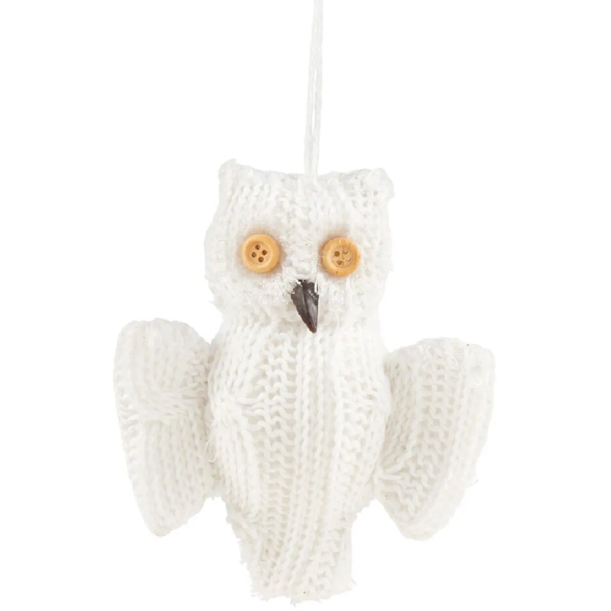 Suspension de Noël forme animale blanche