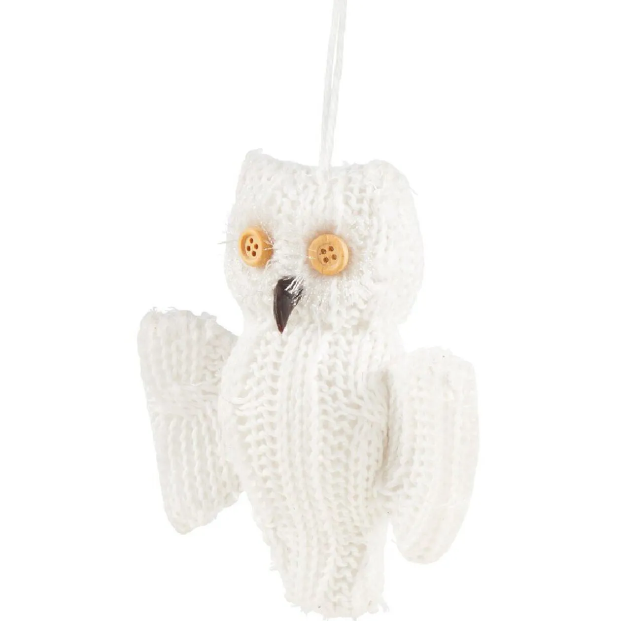 Suspension de Noël forme animale blanche