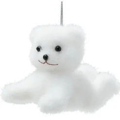 Suspension de Noël forme ours blanc