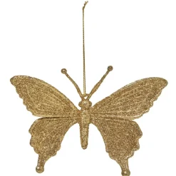 Suspension de Noël forme Papillon pailletté