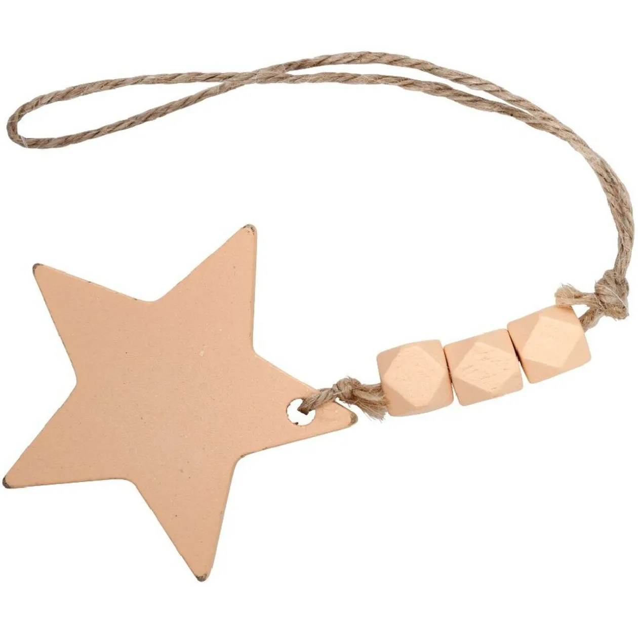 Suspension de Noël forme étoile mdf