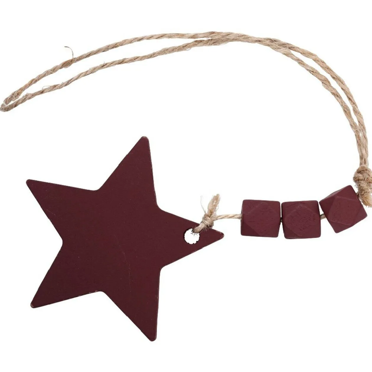 Suspension de Noël forme étoile mdf