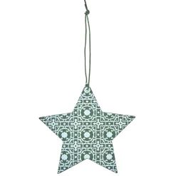 Suspension de Noël forme vintage en bois