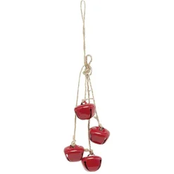 Suspension de Noël grelot en métal x4