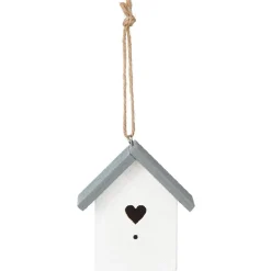 Suspension de Noël maison blanche et grise