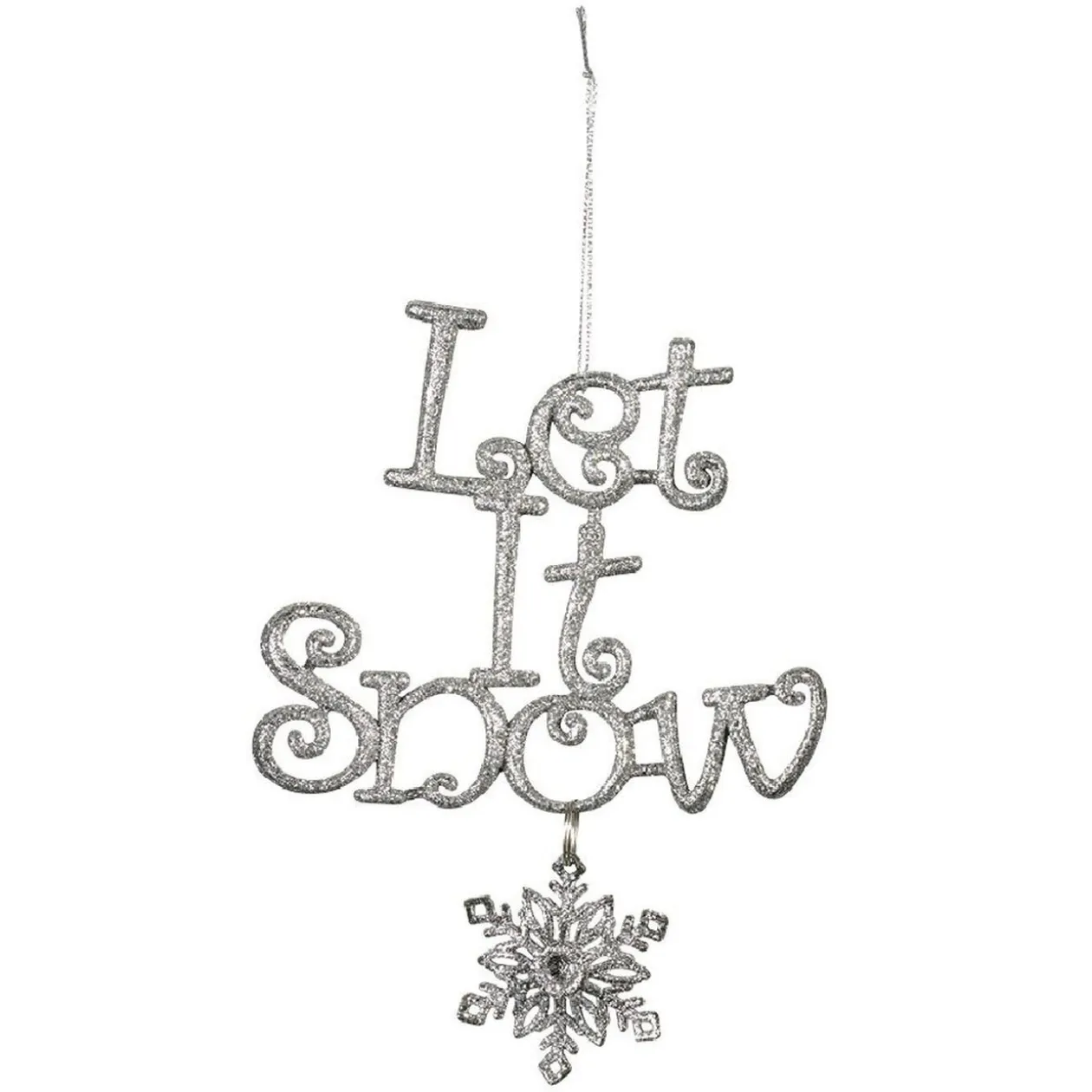 Suspension de Noël message Let it Snow en polystyrène