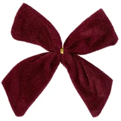 Suspension de Noël Noeud en tissu velours x2