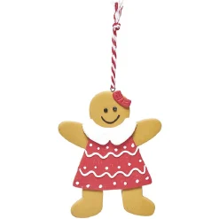 Suspension de Noël petit bonhomme pain d'épice H12,5 cm