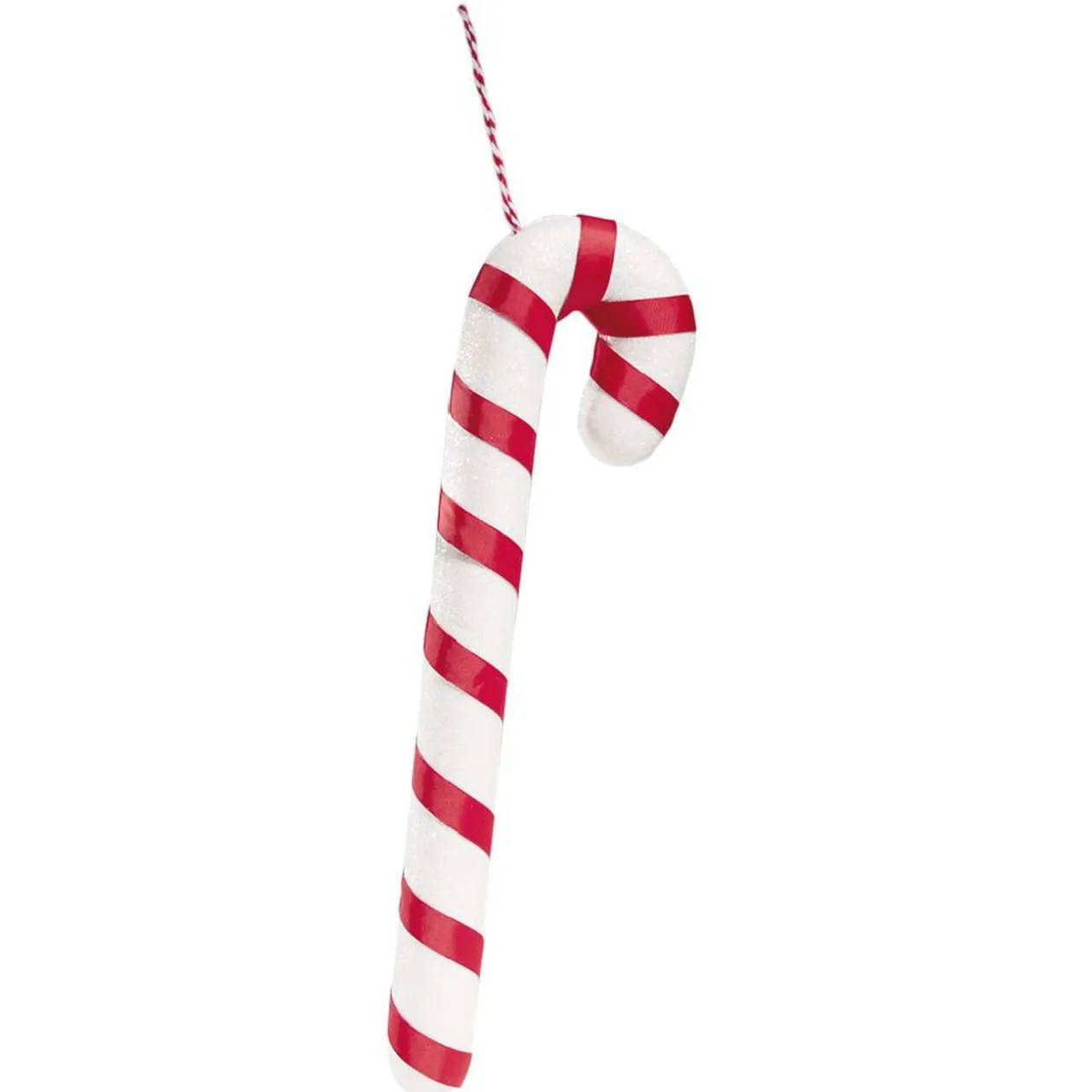 Suspension de Noël Sucre d'orge XXL rouge et blanc H.48 cm