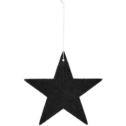 Suspension de Noël Étoile effet floqué