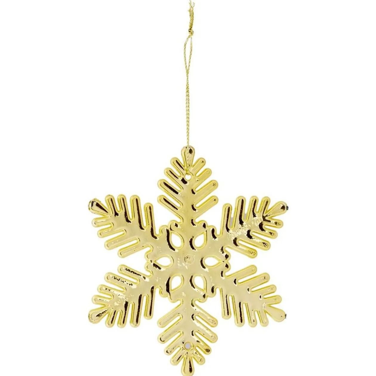 Suspension flocon brillant doré ou argenté