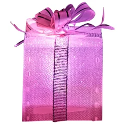 Suspension lumineuse forme cadeau 1 led multicolore