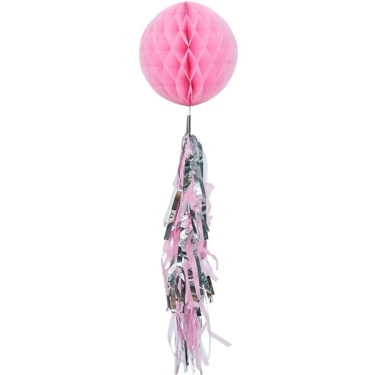 Suspension nid d'abeille rose