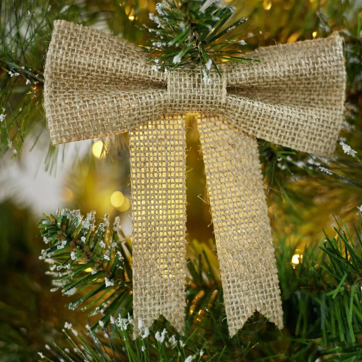 Suspension noeud lin Noël x2