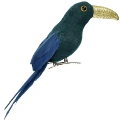 Suspension perroquet vert et bleu décoration de Noël