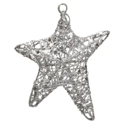 Suspension pour sapin de Noël étoile filante paillettée