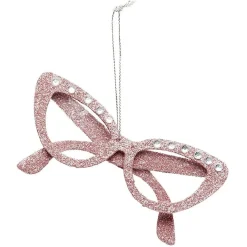 Suspension pour sapin de Noël lunettes pailletée