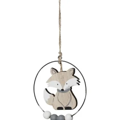 Suspension renard beige Noël