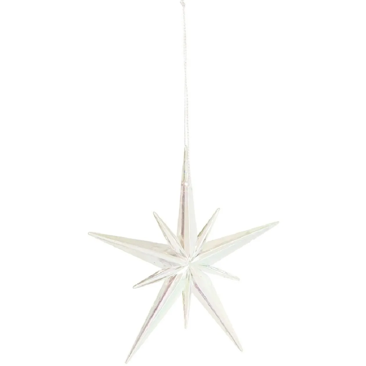 Suspension Étoile de Noël en acrylique iridescent