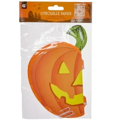 Suspension tête de citrouille en papier