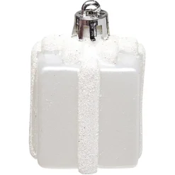 Suspensions de Noël plastique blanc