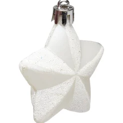 Suspensions de Noël plastique blanc