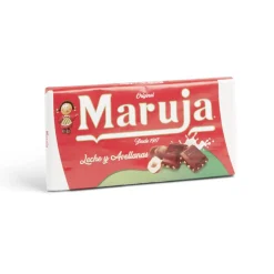 Tablette de chocolat au lait et noisettes Maruja 100g