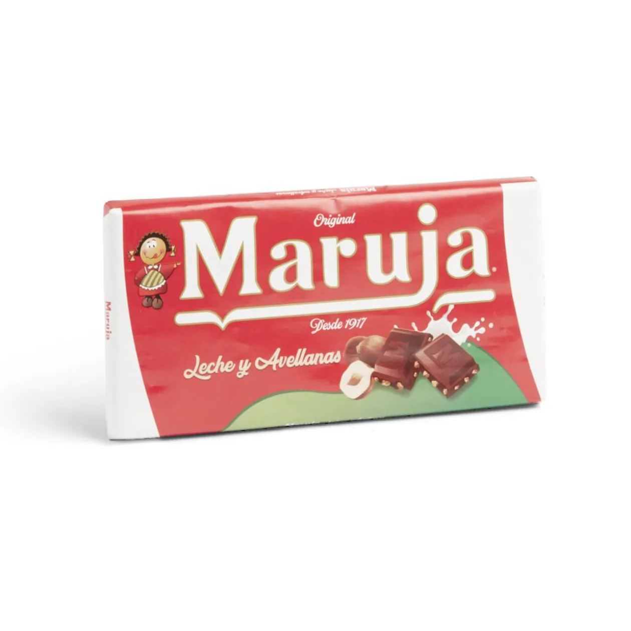 Tablette de chocolat au lait et noisettes Maruja 100g