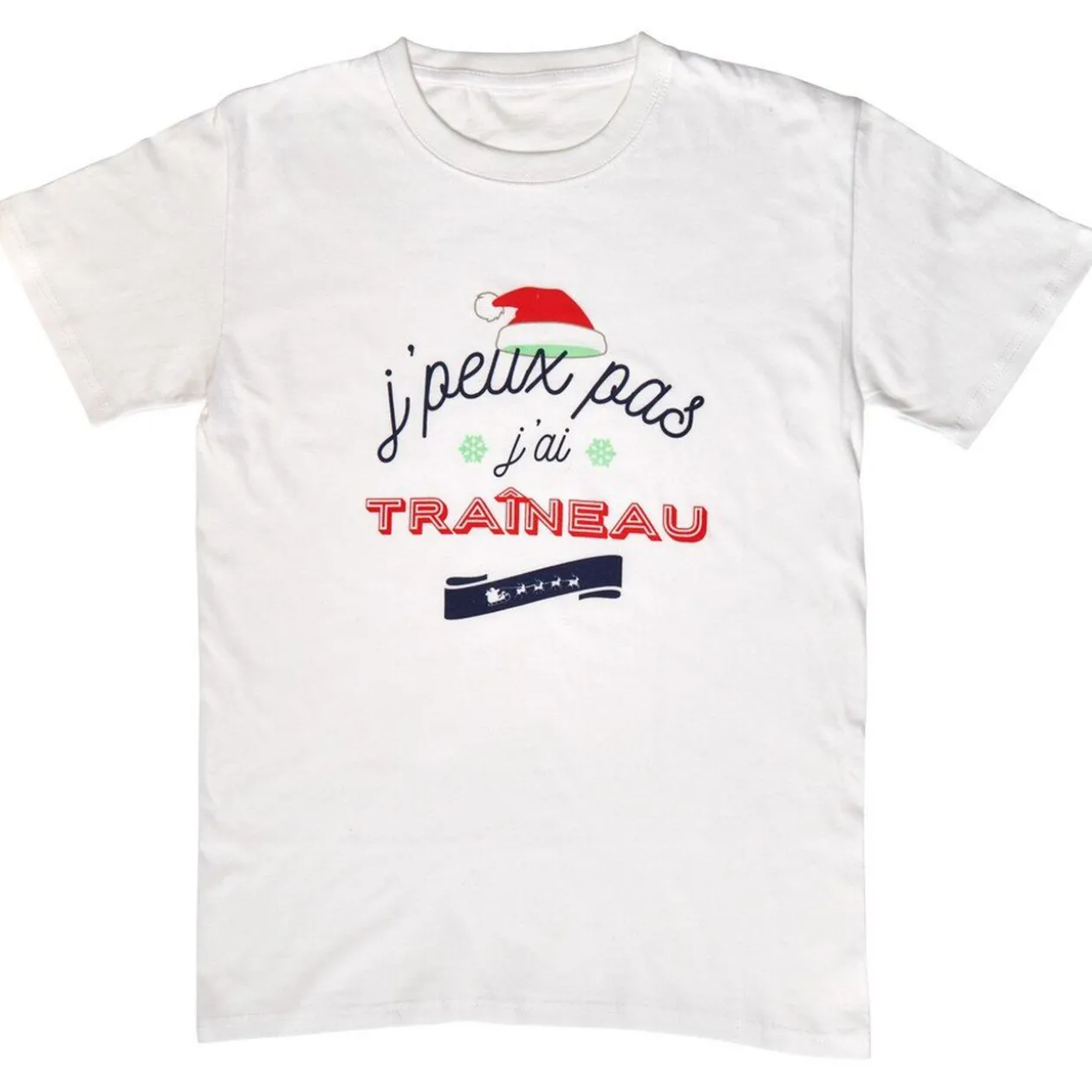 Tee-shirt de Noël imprimé amusant taille adulte
