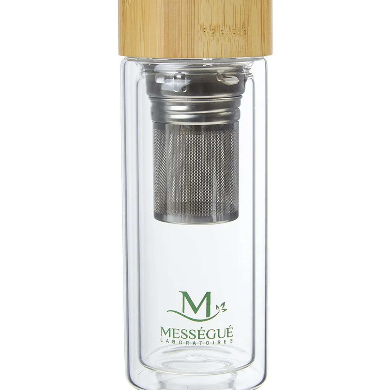 Théière Infuseur nomade verre Mességué Thermo transparent 350 ml