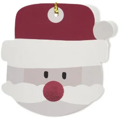 Étiquette cadeau enfant forme Personnages de Noël x6