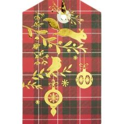 Étiquette cadeau Noël Tradition x6